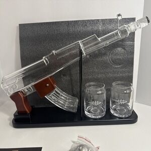 Gifts for Men Dad Kollea Whiskey Decanter Set for Men‎ - Gun Decanter
